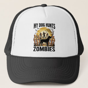 Zombie-Jagdhund Vintage-Halloween-Shirt_1 Truckerkappe