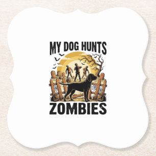 Zombie-Jagdhund-Vintage-Halloween-T-Shirt_1 Untersetzer