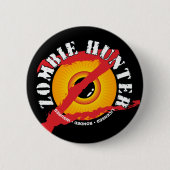 Zombie-Jäger-Abzeichen-Knopf Button (Vorderseite)