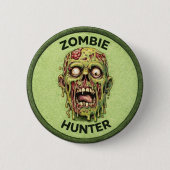 Zombie-Jäger Button (Vorderseite)