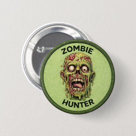 Zombie-Jäger Button (Vorne & Hinten)