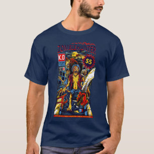 Zombie-Jäger-Comic-Design für Halloween T-Shirt