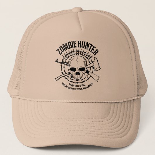 Zombie-Jäger-Hut Truckerkappe (Vorderseite)