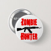 Zombie-Jäger-Knopf Button (Vorne & Hinten)