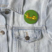 Zombie-Jäger-Knopf (grüner Hintergrund) Button (Beispiel)