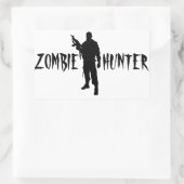 ZOMBIE JÄGER -STICKER RECHTECKIGER AUFKLEBER (Tasche)
