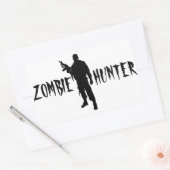 ZOMBIE JÄGER -STICKER RECHTECKIGER AUFKLEBER (Umschlag)