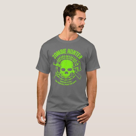 Zombie-Jäger-T - Shirt (Vorne ganz)