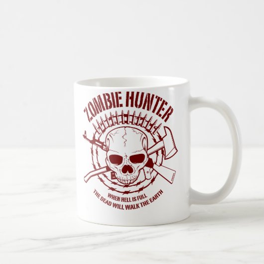 Zombie-Jäger-Tasse Kaffeetasse (Rechts)