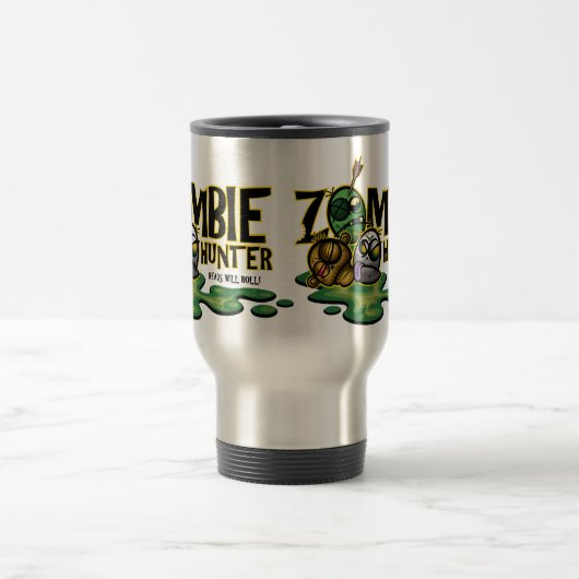 Zombie-Jäger-Tasse Reisebecher (Mittel)