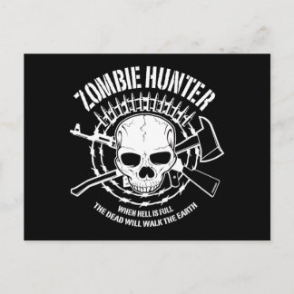 Zombie-Jäger untot tot Postkarte