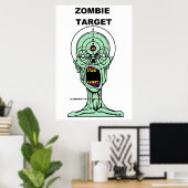 Zombie Jäger Zielposter Poster (Heimbüro)