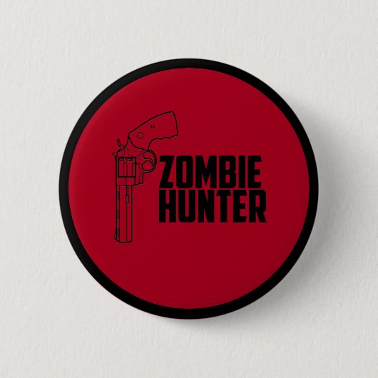 Zombie-Jägerknopf Button (Vorderseite)