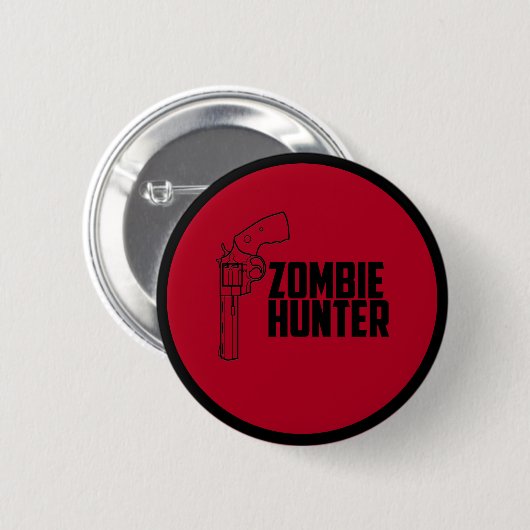 Zombie-Jägerknopf Button (Vorne & Hinten)