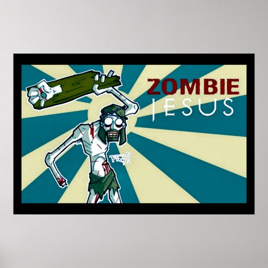 Zombie Jesus Art Nouveau Poster (Vorne)