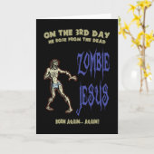 Zombie Jesus Karte (Gelbe Blume)