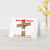 Zombie Jesus Karte (Gelbe Blume)