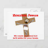 Zombie Jesus Postkarte (Vorne/Hinten)