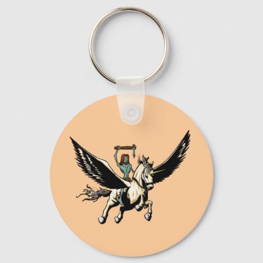 Zombie Jesus Rides Again Schlüsselanhänger (Vorderseite)