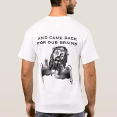 Zombie Jesus starb für Ihre Sünden T-Shirt (Rückseite)