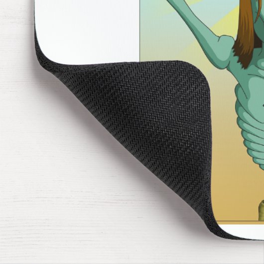 Zombie-Jesus-Tinte Mousepad (Ecke)