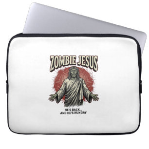 Zombie Jesus Vintage-Stichzeichnung Lustiges T-Shi Laptopschutzhülle
