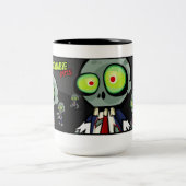 Zombie-Jim-Tasse Zweifarbige Tasse (Mittel)