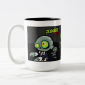 Zombie-Jim-Tasse Zweifarbige Tasse (Links)