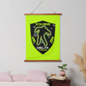 Zombie Jungen Wandteppich Mit Holzrahmen (Schlafzimmer)