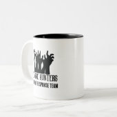 Zombie Junters taktisches Team Halloween Zweifarbige Tasse (Vorderseite Links)