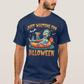 Zombie Just Waiting For Halloween T-Shirt (Vorderseite)