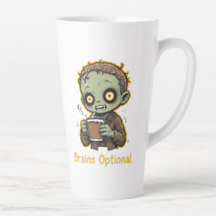 Zombie-Kaffee mit optionalem Gehirn Witzig Süß Unt Milchtasse