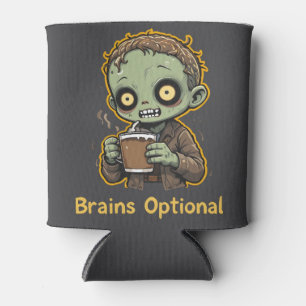 Zombie-Kaffee mit optionalem Hirn - Lustig und süß Dosenkühler