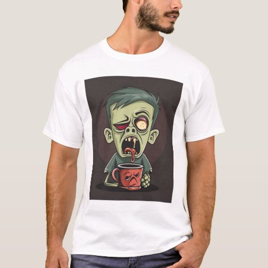 Zombie-Kaffeepause - Koffein für Untote T-Shirt (Vorderseite)