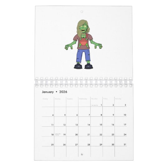 Zombie Kalender (Jan 2026)