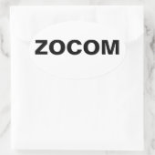 Zombie-Kampf-Befehls-Oval-Aufkleber Ovaler Aufkleber (Tasche)