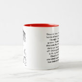 Zombie-Kampf Zweifarbige Tasse (Mittel)