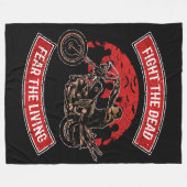 Zombie kämpft um die Toten Fleecedecke (Vorderseite (Horizontal))