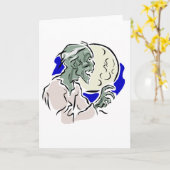 Zombie Karte (Gelbe Blume)