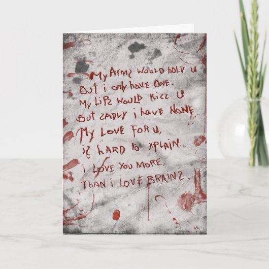 Zombie Karte (Vorderseite)