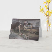 Zombie Karte (Gelbe Blume)