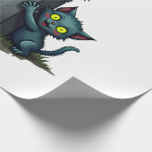 Zombie-Kätzchen-Aufstand Geschenkpapier (Ecke)