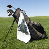 Zombie-Kätzchen-Aufstand Golfhandtuch (Gras)