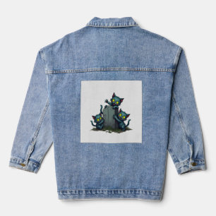 Zombie-Kätzchen-Aufstand Jeansjacke