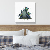 Zombie-Kätzchen-Aufstand Leinwanddruck (Insitu (Schlafzimmer))