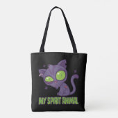 Zombie-Kätzchen ist mein Seelentier Tasche (Rückseite)