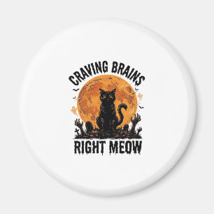 Zombie-Katze Halloween Vintage Gravur Shirt Art_1 Magnet
