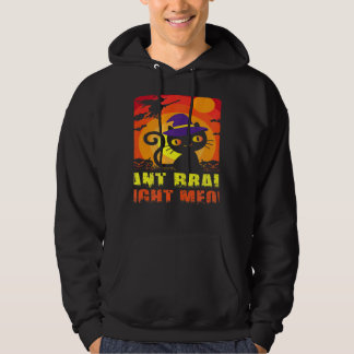 Zombie-Katze Humorvoll Braucht Gehirn Sofort Miaue Hoodie
