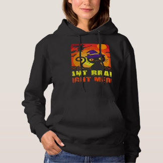 Zombie-Katze Humorvoll Braucht Gehirn Sofort Miauw Hoodie