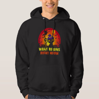 Zombie-Katze Humorvoll Will Gehirn Genau Jetzt T-S Hoodie